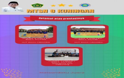 MTs Negeri 8 Kuningan Sabet Prestasi Gemilang di Turnamen Volley Ball